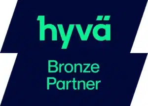 Black and Green Hyvä Bronze partner logo