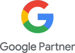 Multicoloured 'G' with Google Partner written below
