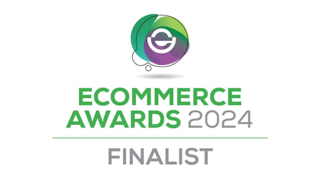 Ecommerce Awards 2024 Finalist logo on white background